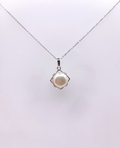 [2063320151904] YA-784S-NP Collar Plata Perla 