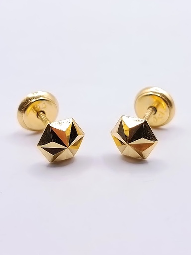 [1210212701] 1-472301P5 Aro Oro Amarillo Hexagono 3D 
