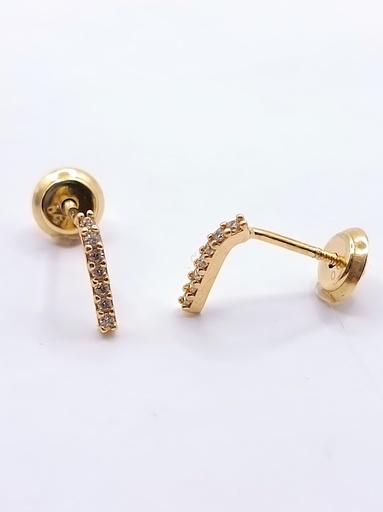 [1210213301] 1-580301PS Aro Oro Amarillo Zircon Circones 