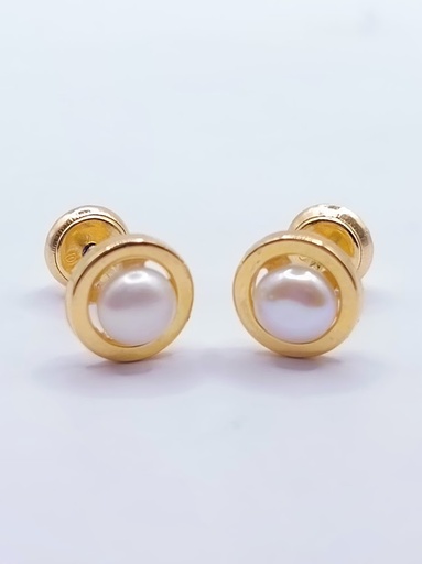 [1210214501] 1-A08901PN7 Aro Oro Amarillo 1/2 Perla 
