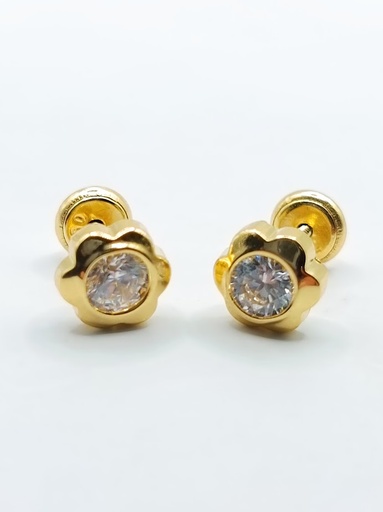 [1210215801] 1-B08801PS4 Aro Oro Amarillo Zircon Margarita 