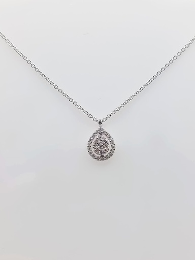 [3616134300] N10013C Collar Oro Blanco Brillantes