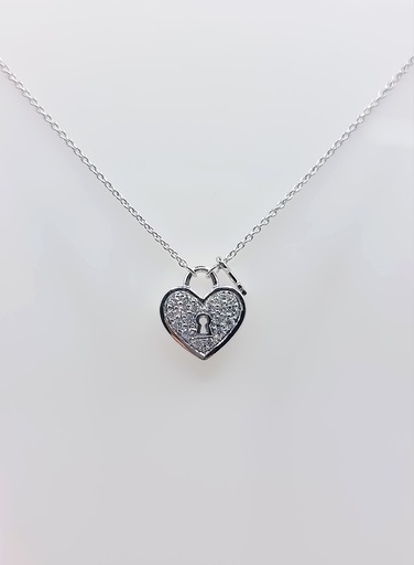 [3623135000] N10784 Collar Oro Blanco Brillantes