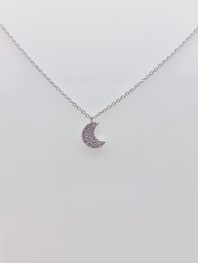 [3624135100] N10979 Collar Oro Blanco Brillantes
