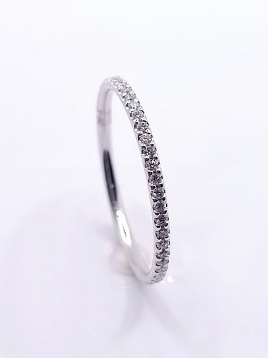 [3136136375] R10529B/55 Anillo Oro Blanco Brillantes