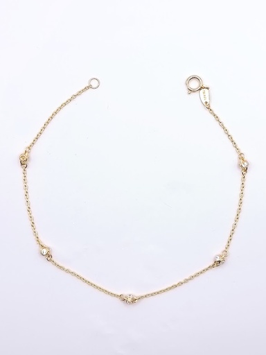 [1611106519] I2FFOR7B4989-HCZ Pulsera Oro Amarillo Bolas de Fuego