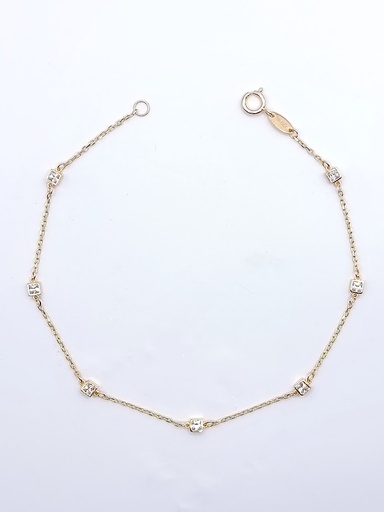 [1611106619] FFOR6B11310-VI-FCZ Pulsera Oro Amarillo Zircon