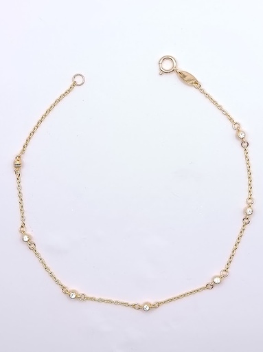 [1611106819] XFFOR7B4997-FCZ Pulsera Oro Amarillo Zircon