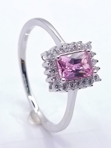 R-24697 RO Anillo Plata Rosado