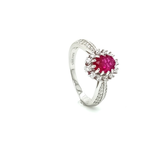 TR-928 R Anillo Plata Rubi Lady Mil garra