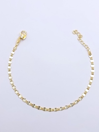 [2053100290008] AL3422.01.000 Pulsera Plata Enchapada