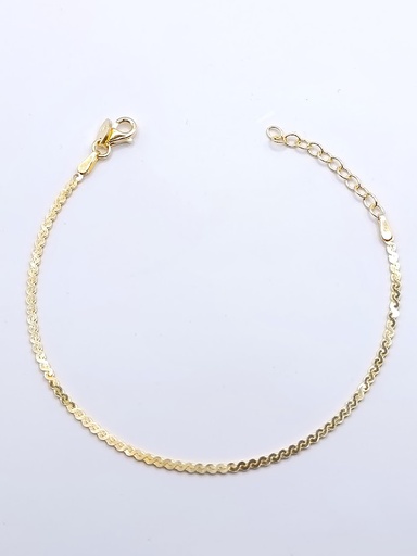 [2053100340000] AL3443.01.000 Pulsera Plata Enchapada