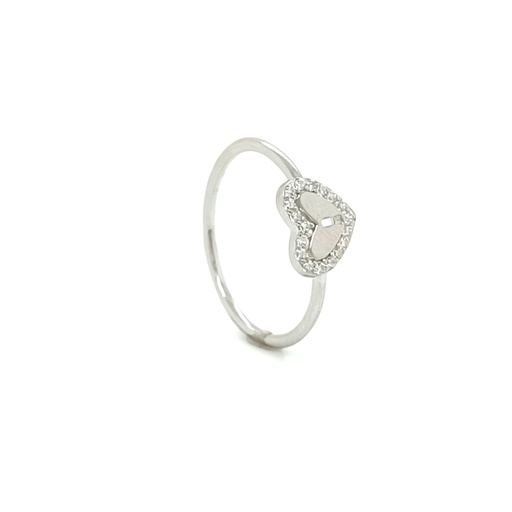 5191FRSWSH1 Anillo Plata Corazon