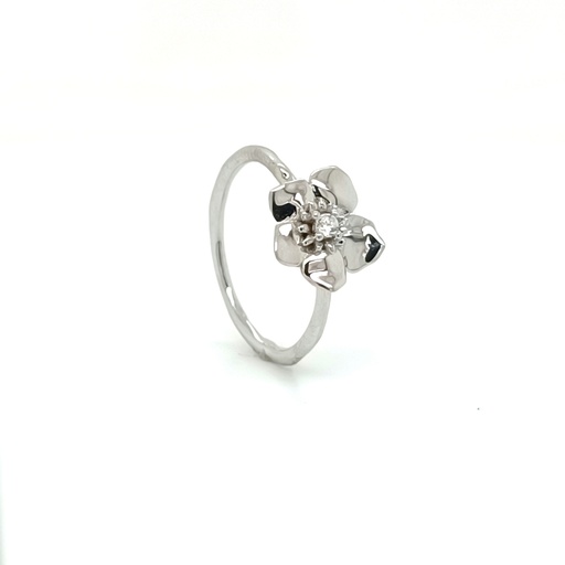 22985FRSWSH1 Anillo Plata Flor