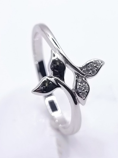 26549XRSWSH1 Anillo Plata Cola Ballena