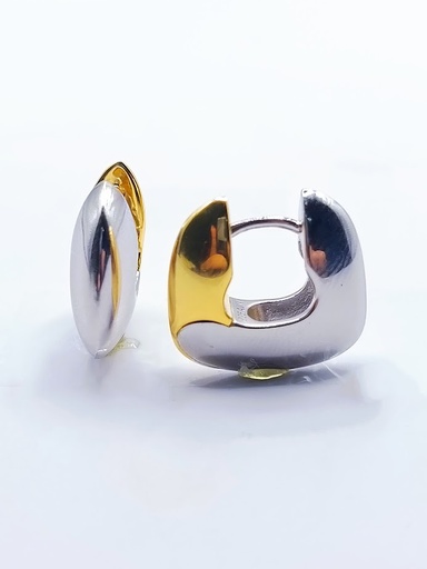 [2020510621005] 21500FESWSH1 Aro Plata Argolla Enchape oro