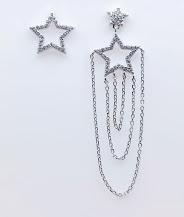 [2020511411001] 11183FESWSH1 Aro Plata Rodio Estrellas 
