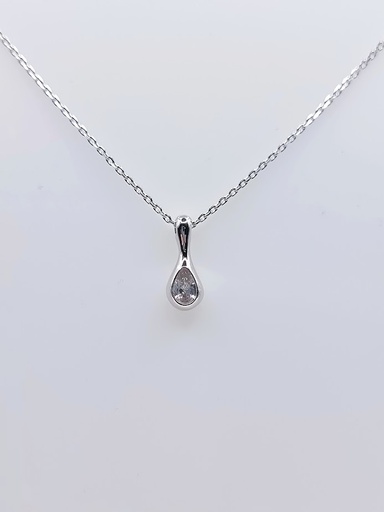 [2080523521006] 23204FNSWSH1 Collar Plata Gota Chunky