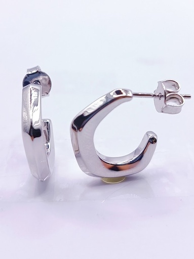 [2020510311005] 26545XESWSH1 Aro Plata Argolla Chunky