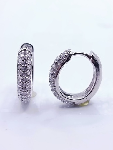 [2020511481004] 26548XESWSH1 Aro Plata Argolla Pave