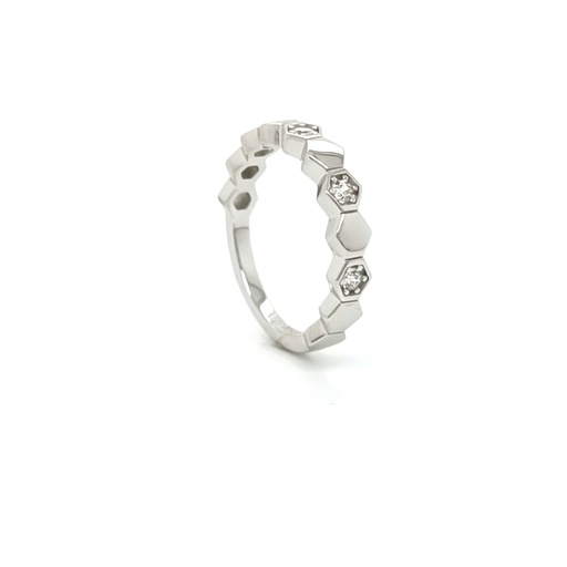 SL90891A1T Anillo Plata Panal