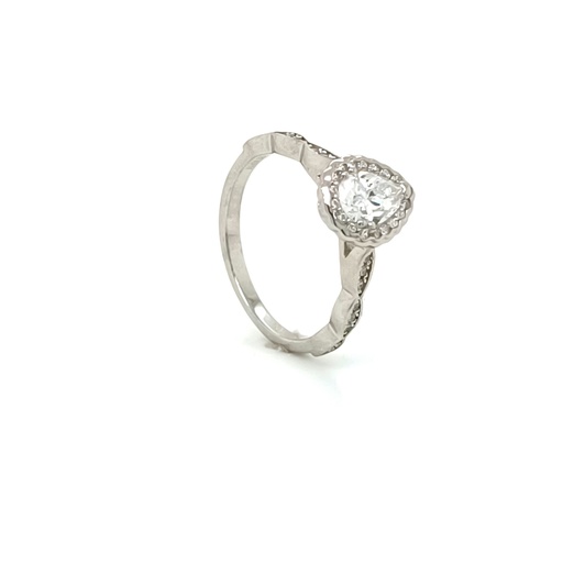 SL90802A1T Anillo Plata Pera