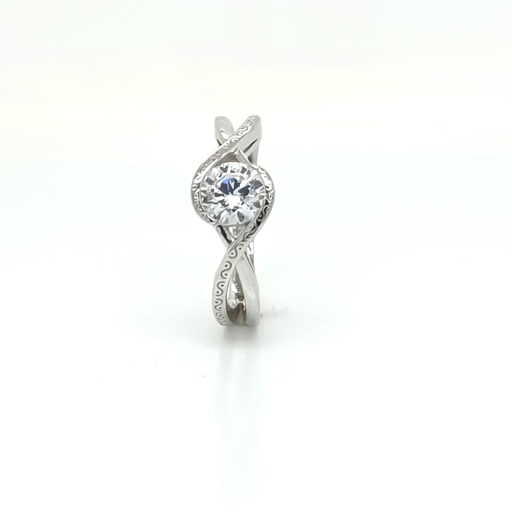 SL90817A1T Anillo Plata Cross Lays