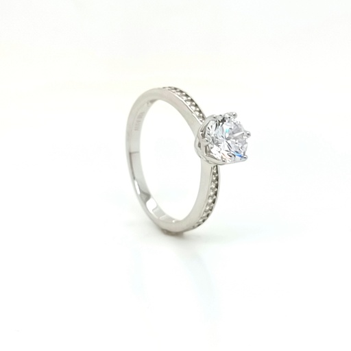 SL91158A1T Anillo Plata Solitario