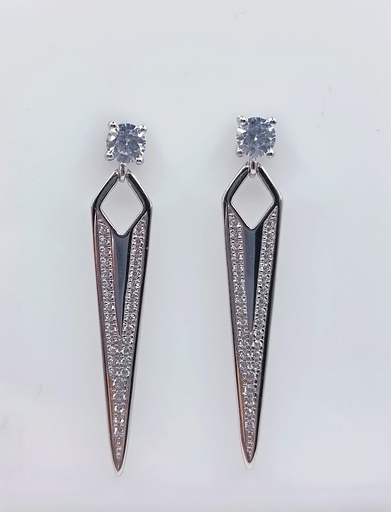 [2020320851005] SE34923AB1T Aro Plata Colgante Daga