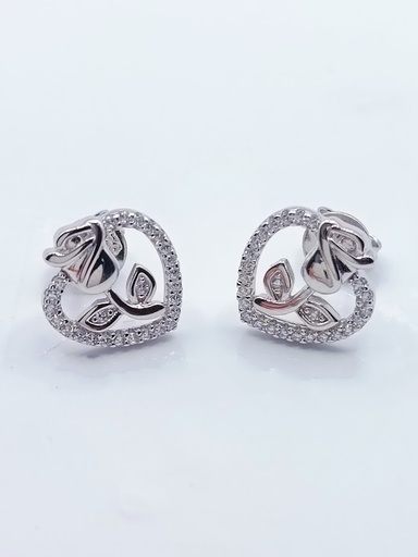 [2020320941003] SE91972AB1T Aro Plata Corazon Flor