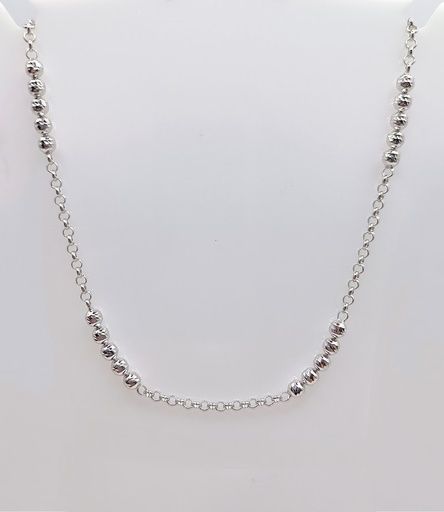 [2030310031454]  BEAD Collar Plata Rodio
