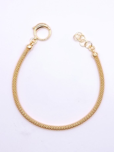 [2050317692175] B047 Pulsera Plata Enchapada Coreana Oval