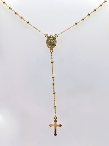 [2100610331001] ROGIFP25 Rosario Plata Enchapada 24K (50cm)