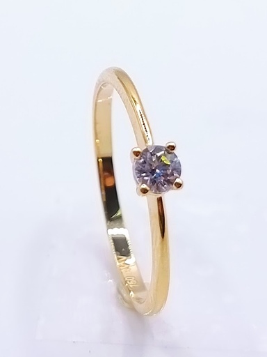 A 3889.3,5 Anillo de Oro Amarillo Solitario Circon