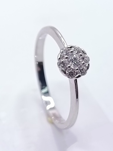 A 3912 W Anillo de Oro Blanco Circon