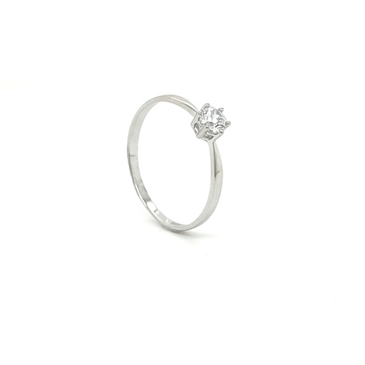 A 4054.4 W Anillo Oro Blanco Circon