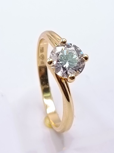 [1125104014] AA 0688.1 LG  Anillo Oro Amarillo Diamante Laboratorio