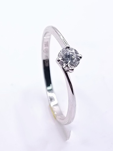[3125104114] AA 0688.25 LG W Anillo Oro Blanco Diamante Laboratorio