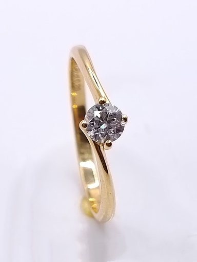 [1125104114] AA 0688.25 LG  Anillo Oro Amarillo Diamante Laboratorio