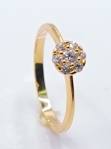 A 3912 Anillo de Oro Amarillo Circon
