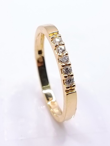 A 3910.1,75 Anillo de Oro Amarillo Cintillo Circon
