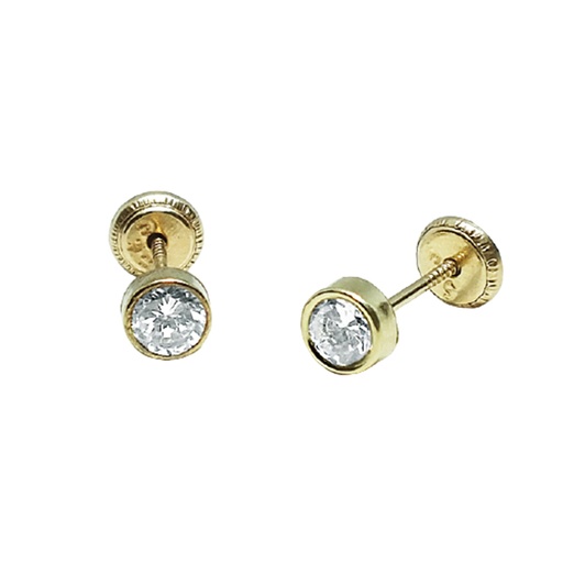 [9210083400] 4-CH-R-4-01 ARO CZ BCO ORO AMARILLO REDONDO 9k 