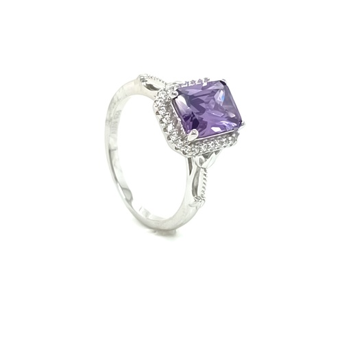 SL90764E1 Anillo Plata Amatista