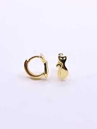 [2020511901007] 14703FESYSH1 Aro de Plata Enchapada Gato Mediano