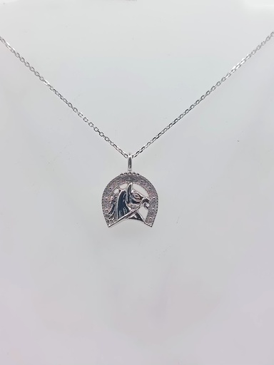 [2080523571001] 13003FNSWSH1 Collar Plata Caballo Herradura
