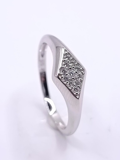 26685FRSWSH1 Anillo de Plata Rombo