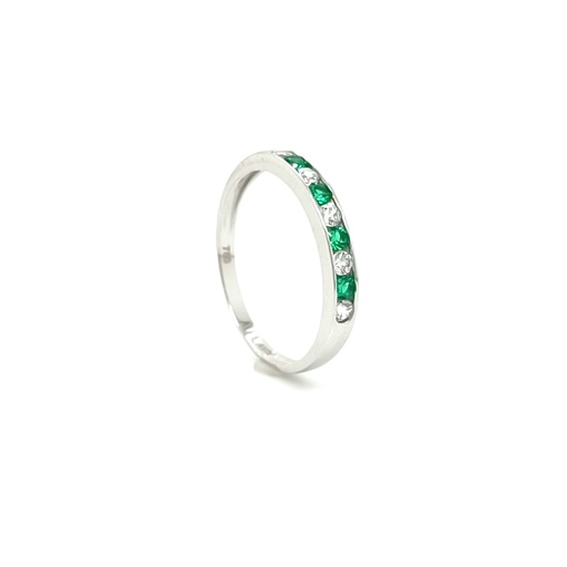 A 2302 CE W Anillo Oro Blanco Circon