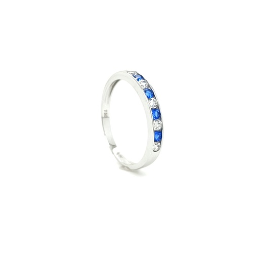 A 2302 CZ W Anillo Oro Blanco Circon