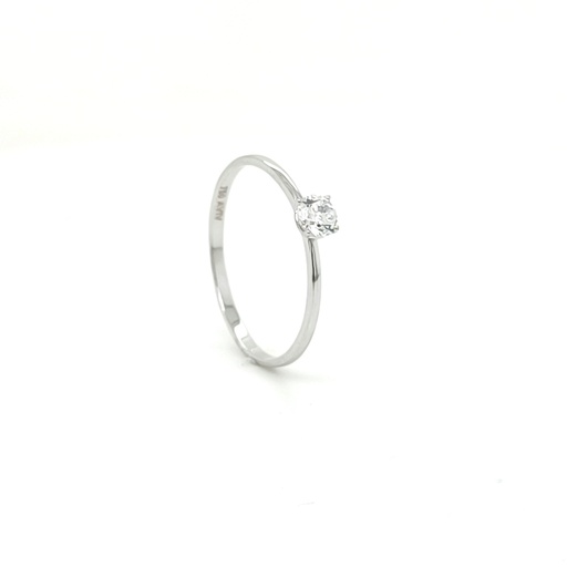 A 2899 W Anillo Oro Blanco Circon