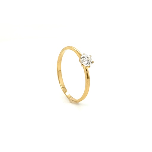 A 3534.1 Anillo Oro Amarillo Circon